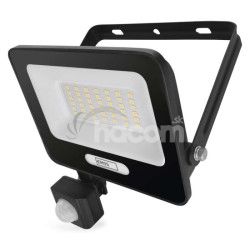 LED reflektor GLARO s pohybovm idlom, 30 W, ierny, IP54, 3000 lm, neutrlna biela ZS2334B