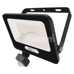 LED reflektor GLARO s pohybovm idlom, 50 W, ierny, IP54, 5000 lm, neutrlna biela ZS2344B