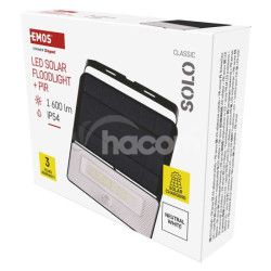 LED reflektor sol�rny SOLO so senzorom pohybu, neutr�lna biela ZG122S