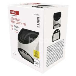 LED solrne svietidlo LUMI so senzorom pohybu, neutrlna biela ZG172S