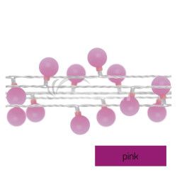 LED sveteln cherry reaz  guliky 2,5 cm, 4 m, vonkajia aj vntorn, ruov, asova D5AP01