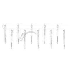 LED vianon girlanda  10x cenc, 3,6 m, vonkajia aj vntorn, studen biela DCPC01