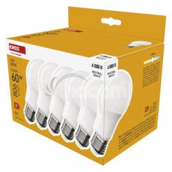 LED iarovka Basic A60 / E27 / 9,4 W (60 W) / 806 lm / Neutrlna biela 6ks ZL5F43.6
