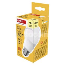 LED iarovka Basic A60 / E27 / 9,4 W (60 W) / 806 lm / Tepl biela ZL5F42