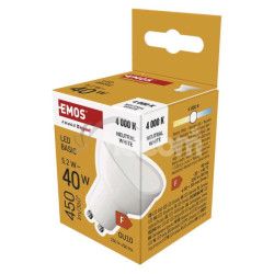 LED iarovka Basic MR16 / GU10 / 5,2 W (40 W) / 450 lm / Neutrlna biela ZL8F23