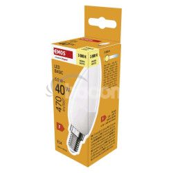 LED iarovka Basic svieka / E14 / 5,5 W (40 W) / 470 lm / Tepl biela ZL3F22
