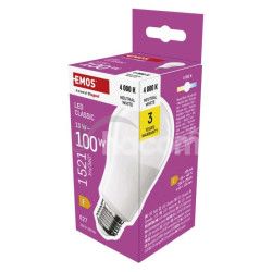 LED iarovka Classic A60 / E27 / 13 W (100 W) / 1521 lm / Neutrlna biela ZQ5E63
