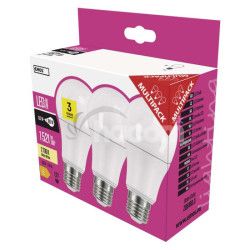 LED iarovka Classic A60 / E27 / 13,2 W (100 W) / 1 521 lm / tepl biela 3ks ZQ5160.3