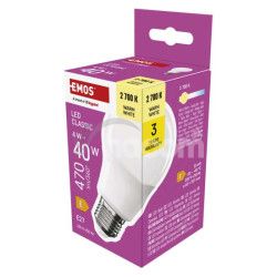 LED iarovka Classic A60 / E27 / 4 W (40 W) / 470 lm / tepl biela ZQ5E21