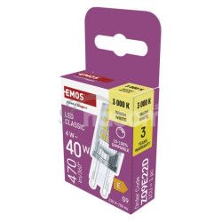 LED �iarovka Classic JC / G9 / 4,2 W (40 W) / 470 lm / tepl� biela / stmievate�n� ZQ9E22D