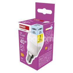LED iarovka Classic Mini Globe / E14 / 4,2 W (40 W) / 470 lm / Studen biela ZQ1E24