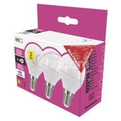 LED iarovka Classic Mini Globe / E14 / 5 W (40 W) / 470 lm / neutrlna biela 3ks ZQ1221.3