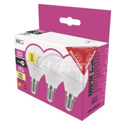LED iarovka Classic Mini Globe / E14 / 5 W (40 W) / 470 lm / tepl biela 3ks ZQ1220.3