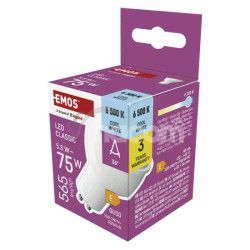 LED �iarovka Classic MR16 biela/ GU10 / 5,8 W (75 W) / 565 lm / Studen� biela ZQ8E34N