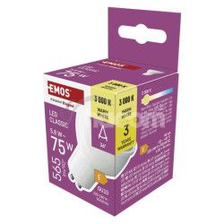 LED �iarovka Classic MR16 biela/ GU10 / 5,8 W (75 W) / 565 lm / Tepl� biela ZQ8E32N