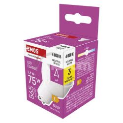 LED iarovka Classic MR16 / GU10 / 5,8 W (75 W) / 565 lm / Neutrlna biela ZQ8E33N