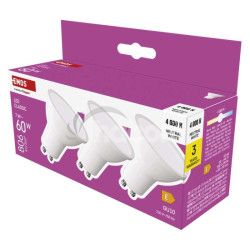 LED iarovka Classic MR16 / GU10 / 7 W  (60 W) / 806 lm / Neutrlna biela 3ks ZQ8E43.3