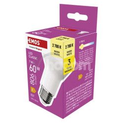 LED iarovka Classic R63 / E27 / 7 W  (60 W) / 806 lm / Tepl biela ZQ7E41