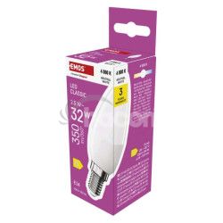 LED iarovka Classic svieka / E14 / 2,5 W (32 W) / 350 lm / Neutrlna biela ZQ3D13