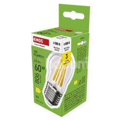 LED iarovka Filament Mini Globe / E27 / 5,9 W (60 W) / 806 lm / Neutrlna biela ZF6D43