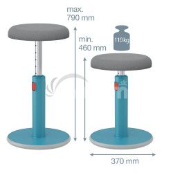 Leitz Ergo Cosy ergonomick balann stolika, modr 65180061