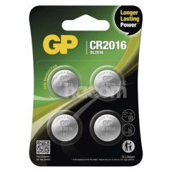 Ltiov gombkov batria GP CR2016, 4 ks 4ks B32164