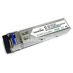 MaxLink 1.25G SFP optick modul, WDM(BiDi), SM, Tx 1310/Rx1550nm, 20km, 1x LC konektor, DDM ML-S3155-20