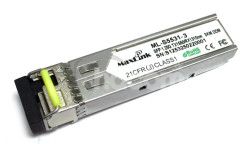 MaxLink 1.25G SFP optick modul, WDM(BiDi), SM, Tx 1550/Rx1310nm, 3km, 1x LC konektor, DDM ML-S5531-3