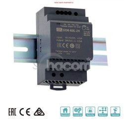 MEANWELL - DDR-60L-15 Meni DC/DC na DIN litu DDR-60L-15