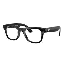 Meta Ray-Ban Gen2 Wayfarer, Shiny Black, Green transitions RW4012 601/1M50