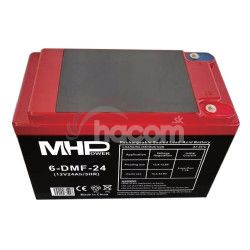 MHPower 6-DMF-24 Trakn gelov batria 12V/24Ah, Terminl D2 - M5, Deep Cycle 6-DMF-24