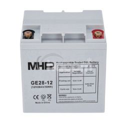 MHPower GE28-12 Glov akumultor 12V/28Ah, Terminl T2 - M6, Deep Cycle GE28-12