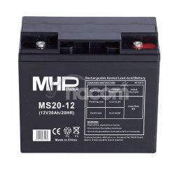 MHPower MS20-12 olovn akumultor AGM 12V/20Ah T5 MS20-12