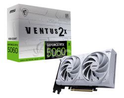 MSI GeForce RTX 5060 VENTUS 2X WHITE/OC/8GB/GDDR7 RTX 5060 8G VENTUS 2X OC WHITE