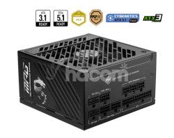 MSI zdroj MPG A1000GS PCIE5 1000W 80PLUS GOLD m 306-7ZPFY11-CE0