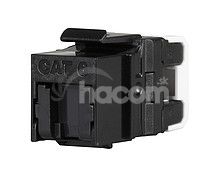 MULTIPACK 24 ks - rychlozaezvac keystone Solarix CAT6 UTP RJ45 ierny pre kliete SXKJ-6-UTP-BK-NA