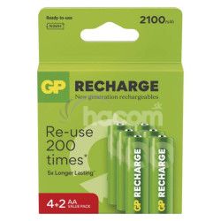 Nabjacia batria GP Recharge 2100 AA (HR6) 6 ks 6ks B27216