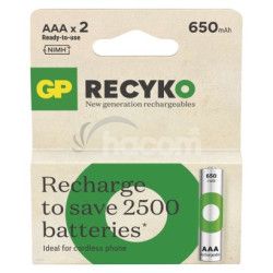 Nabjacia batria GP ReCyko 650 (AAA) 2 ks 2ks