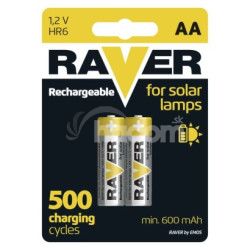 Nabjacia batria RAVER SOLAR 600 mAh HR6 (AA) 2ks