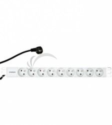 Napjacie panel PDU 19 ", 9x SN, 1U, kbel 2 m IU070110