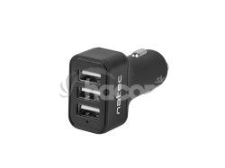 Natec nabjaka do auta CONEY, 2XUSB, 1XUSB-C, 84W NUC-1981