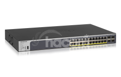 NETGEAR 24-Port Gigabit PoE+ (190W) SmartManaged Pro Switch with 4 SFP Ports GS728TP-200EUS