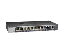 NETGEAR 8-port Gigabit Switch with 10-Gigabit/Multi-Gigabit Uplinks, GS110EMX GS110EMX-100PES