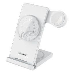 Nillkin PowerTrio 3v1 Bezdr�tov� Nab�ja�ka MagSafe pre Apple Watch White (MFI) 6902048256989