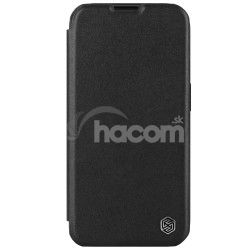 Nillkin Qin Book PRO Plain Leather Puzdro pre Apple iPhone 15 Pro Max Classic Black 6902048265356