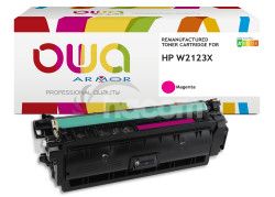 OWA Armor toner kompatibiln HP W2123X,10000st, erven/magenta K18949OW