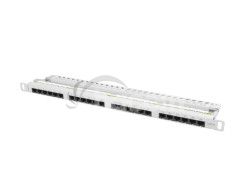 PATCH PANEL 24 PORTOV 0,5 U 19?? CAT.6 UTP �ED� LANB PPU6-0024-S