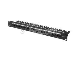 PATCH PANEL 24 PORTOV 1U 19" CAT.6 UTP S POLICIOU �E PPU6-1124-B