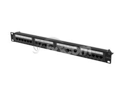 PATCH PANEL 24 PORTOV 1U 19" CAT.6A UTP �IERNY LANB PPUA-1024-B