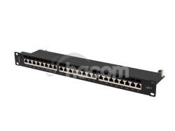 PATCH PANEL 24 PORTOV 1U 19" CAT.7 FTP TIENEN� �IERNY LANBERG PPS7-1024-B